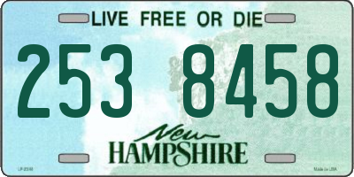 NH license plate 2538458