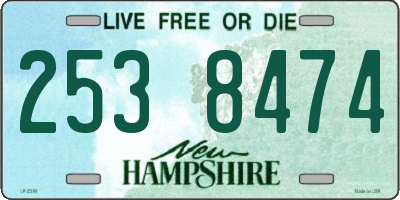 NH license plate 2538474