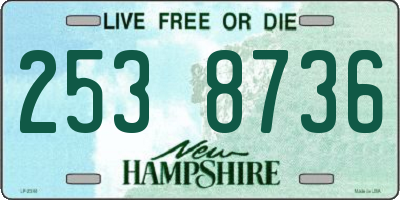 NH license plate 2538736