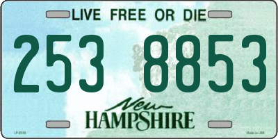 NH license plate 2538853