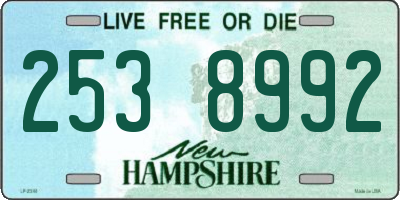 NH license plate 2538992