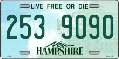 NH license plate 2539090
