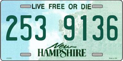 NH license plate 2539136