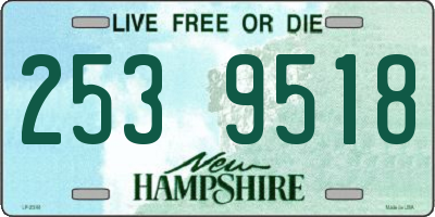 NH license plate 2539518