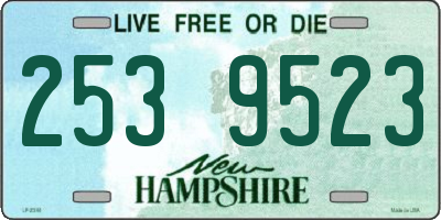 NH license plate 2539523