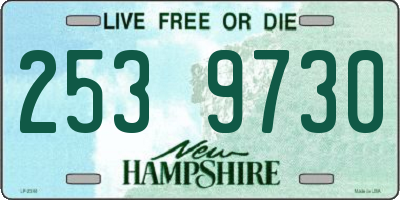 NH license plate 2539730