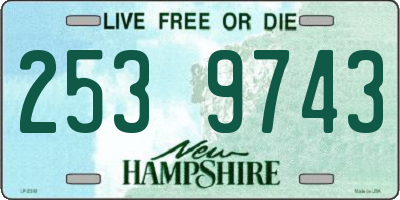 NH license plate 2539743