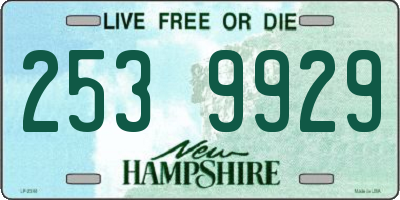 NH license plate 2539929