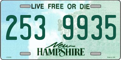 NH license plate 2539935