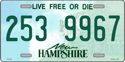 NH license plate 2539967
