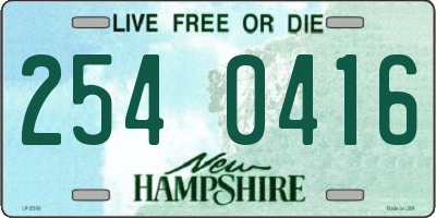 NH license plate 2540416