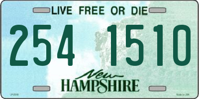 NH license plate 2541510