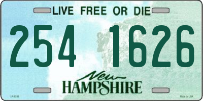 NH license plate 2541626