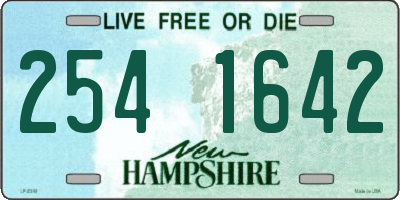 NH license plate 2541642