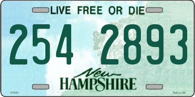 NH license plate 2542893