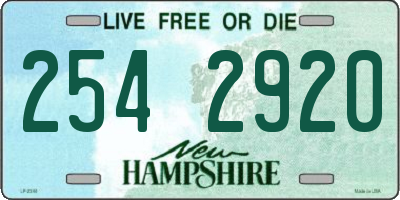 NH license plate 2542920