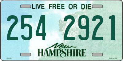 NH license plate 2542921