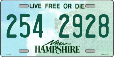 NH license plate 2542928