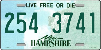 NH license plate 2543741