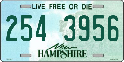 NH license plate 2543956
