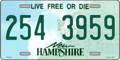 NH license plate 2543959