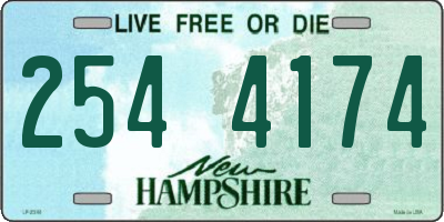 NH license plate 2544174