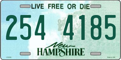 NH license plate 2544185