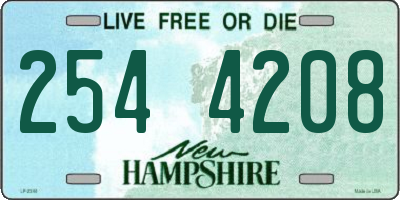 NH license plate 2544208