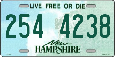 NH license plate 2544238
