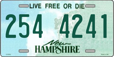 NH license plate 2544241