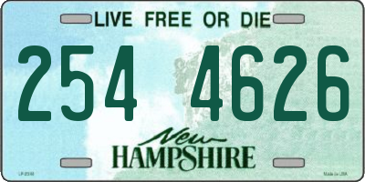 NH license plate 2544626