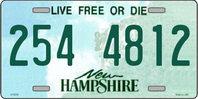 NH license plate 2544812