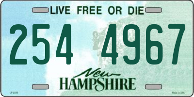 NH license plate 2544967