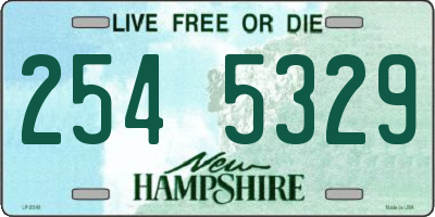 NH license plate 2545329