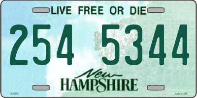 NH license plate 2545344