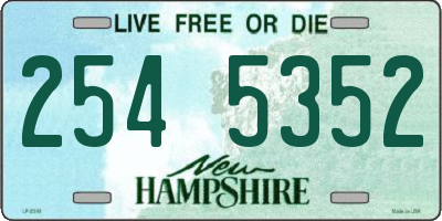 NH license plate 2545352