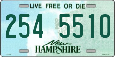NH license plate 2545510