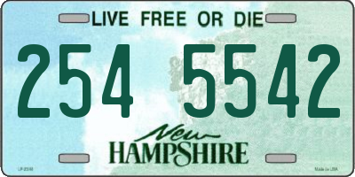 NH license plate 2545542