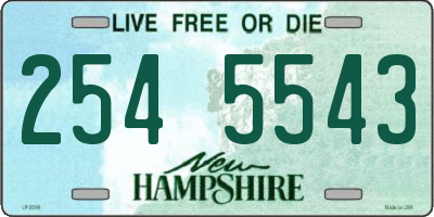 NH license plate 2545543