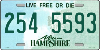 NH license plate 2545593