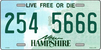NH license plate 2545666