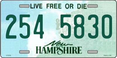 NH license plate 2545830