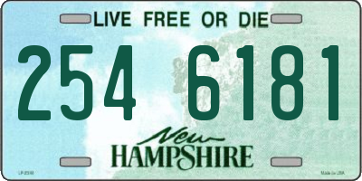 NH license plate 2546181