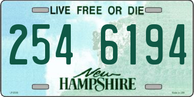 NH license plate 2546194