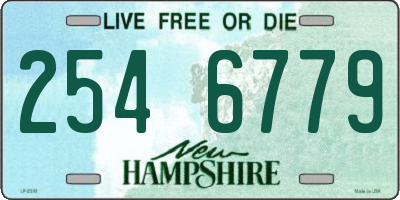 NH license plate 2546779