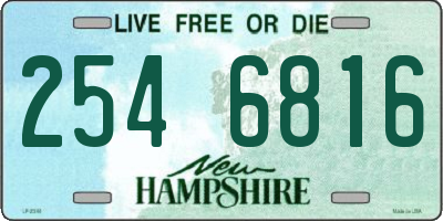 NH license plate 2546816