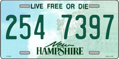 NH license plate 2547397