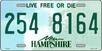 NH license plate 2548164