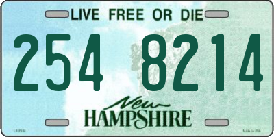 NH license plate 2548214