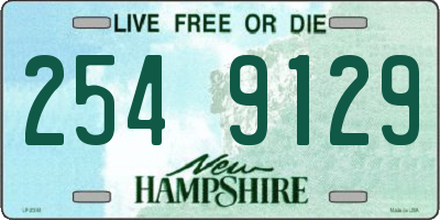 NH license plate 2549129
